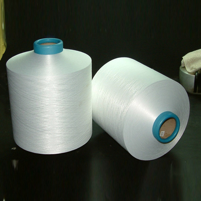 Benang Raw hite/Black DTY Polyester Ramah Lingkungan 75D36F